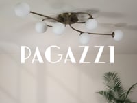 Jaymie 6-Light Antique Brass Semi-Flush Ceiling Light