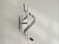 Hyde 1-Light Chrome And Crystal LED Wall Light