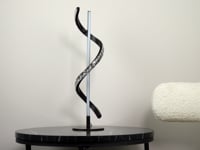 Hyde Matte Black And Crystal LED Table Lamp