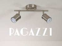 Talbot 2-Light Brushed Nickel Spotlight Bar