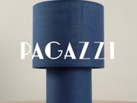 Buxton Navy Faux Linen Table Lamp