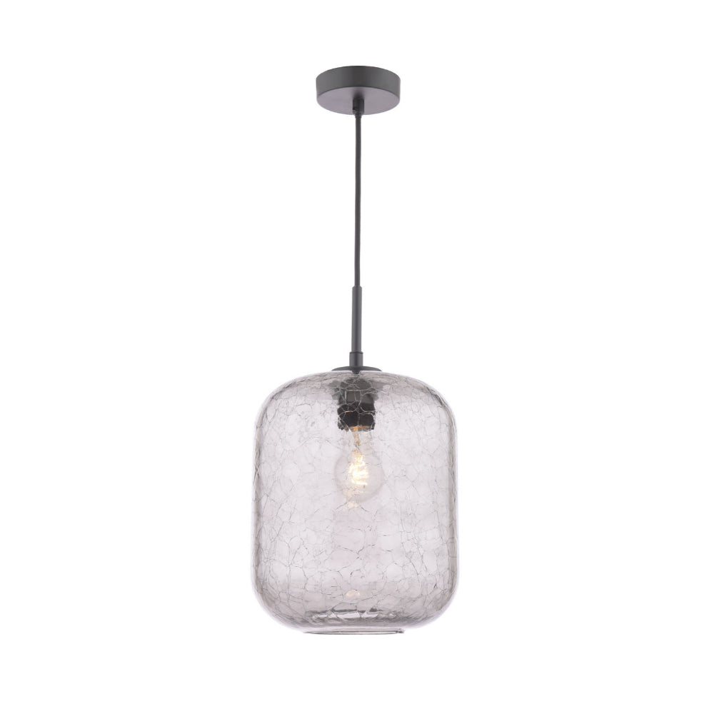 Quinna 1-Light Smoked Glass Pendant