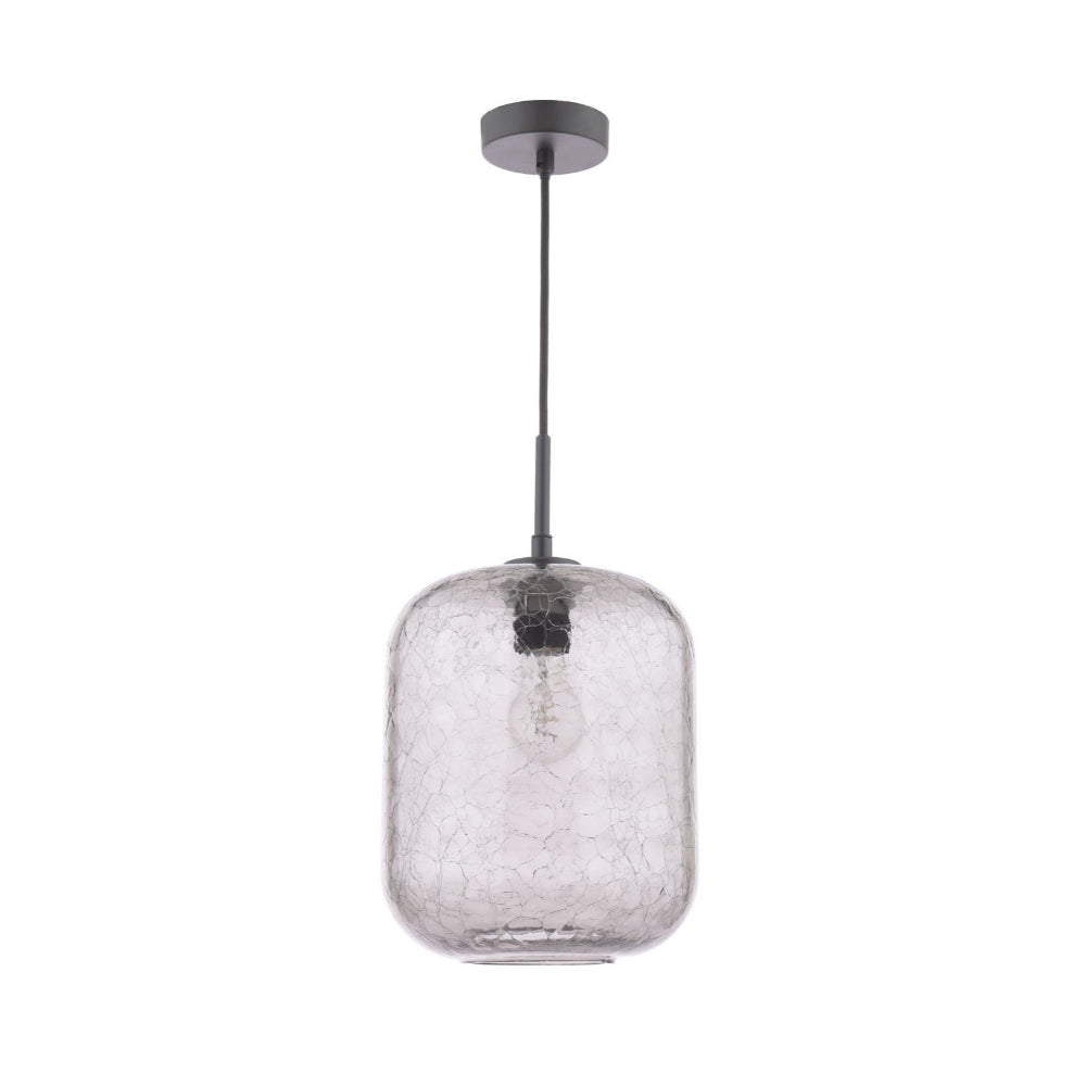 Quinna 1-Light Smoked Glass Pendant