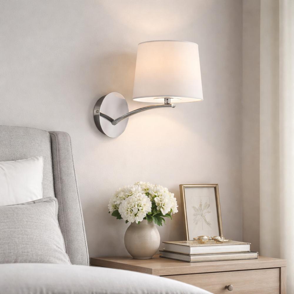 Rafela Polished Chrome Wall Light