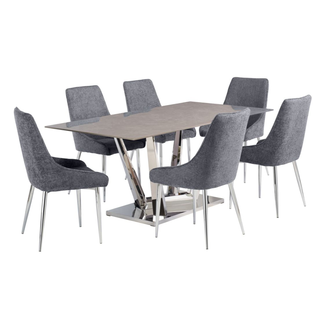 Remi Carlos 6-Seater Dining Set