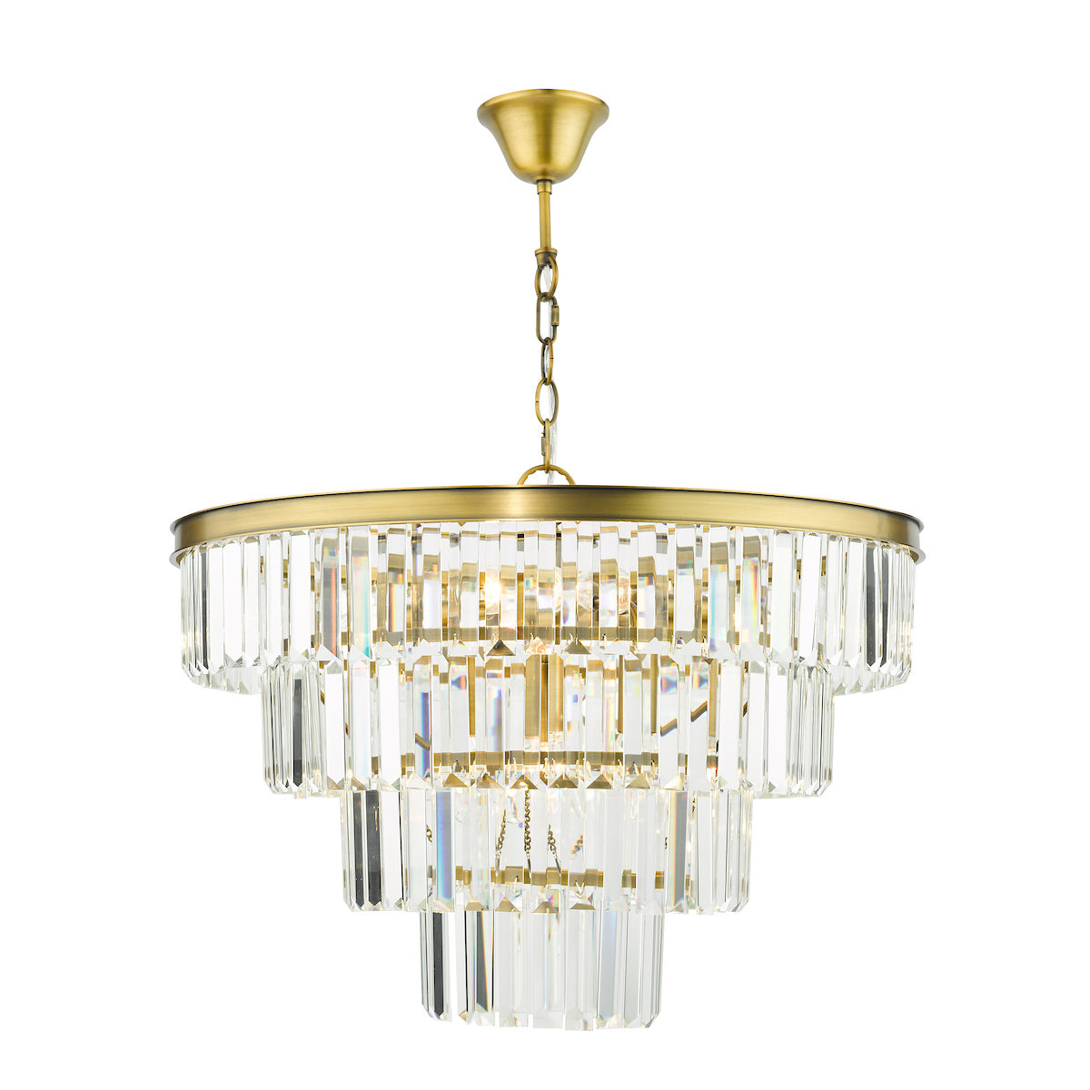 Rhapsody 6-Light Natural Brass Pendant