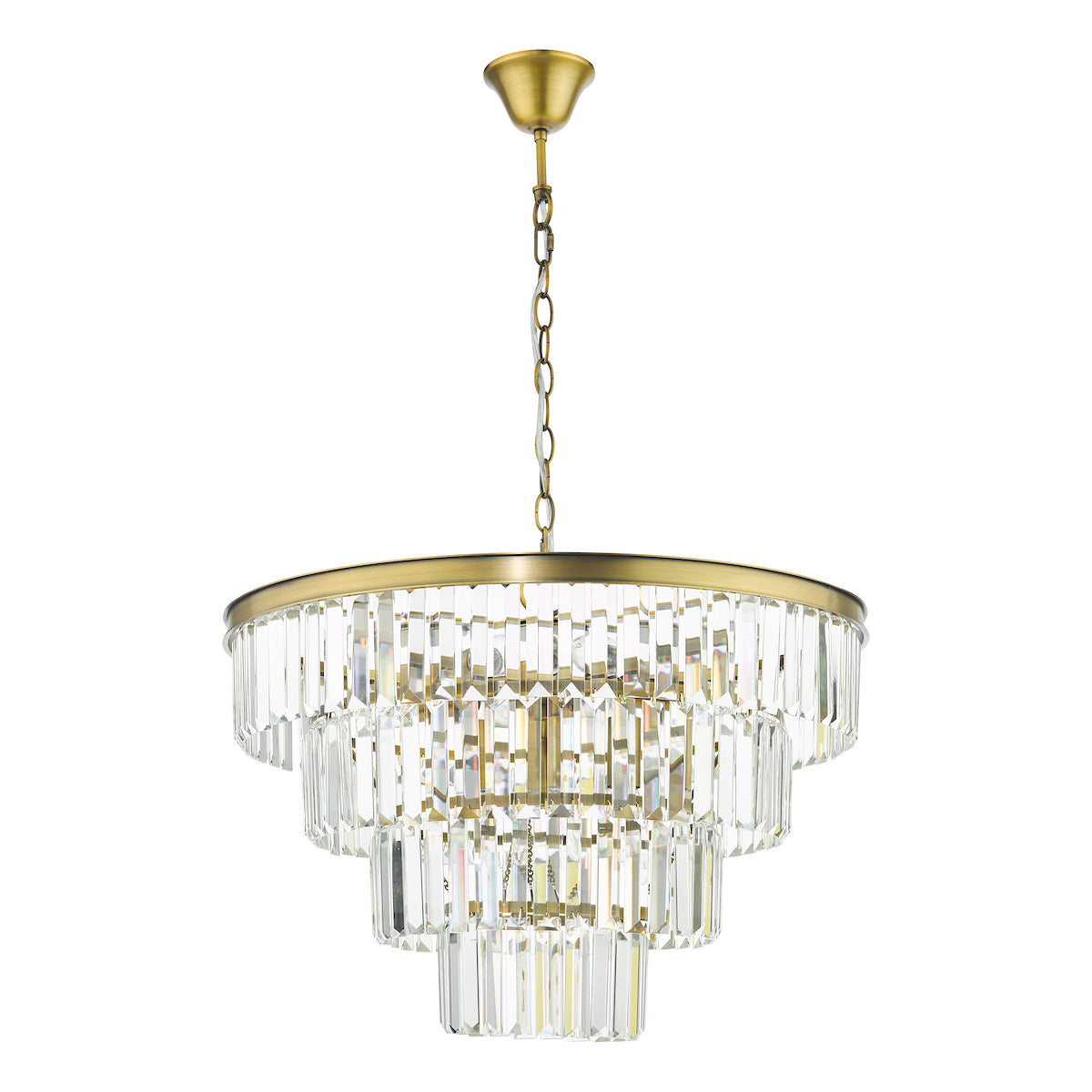 Rhapsody 6-Light Natural Brass Pendant