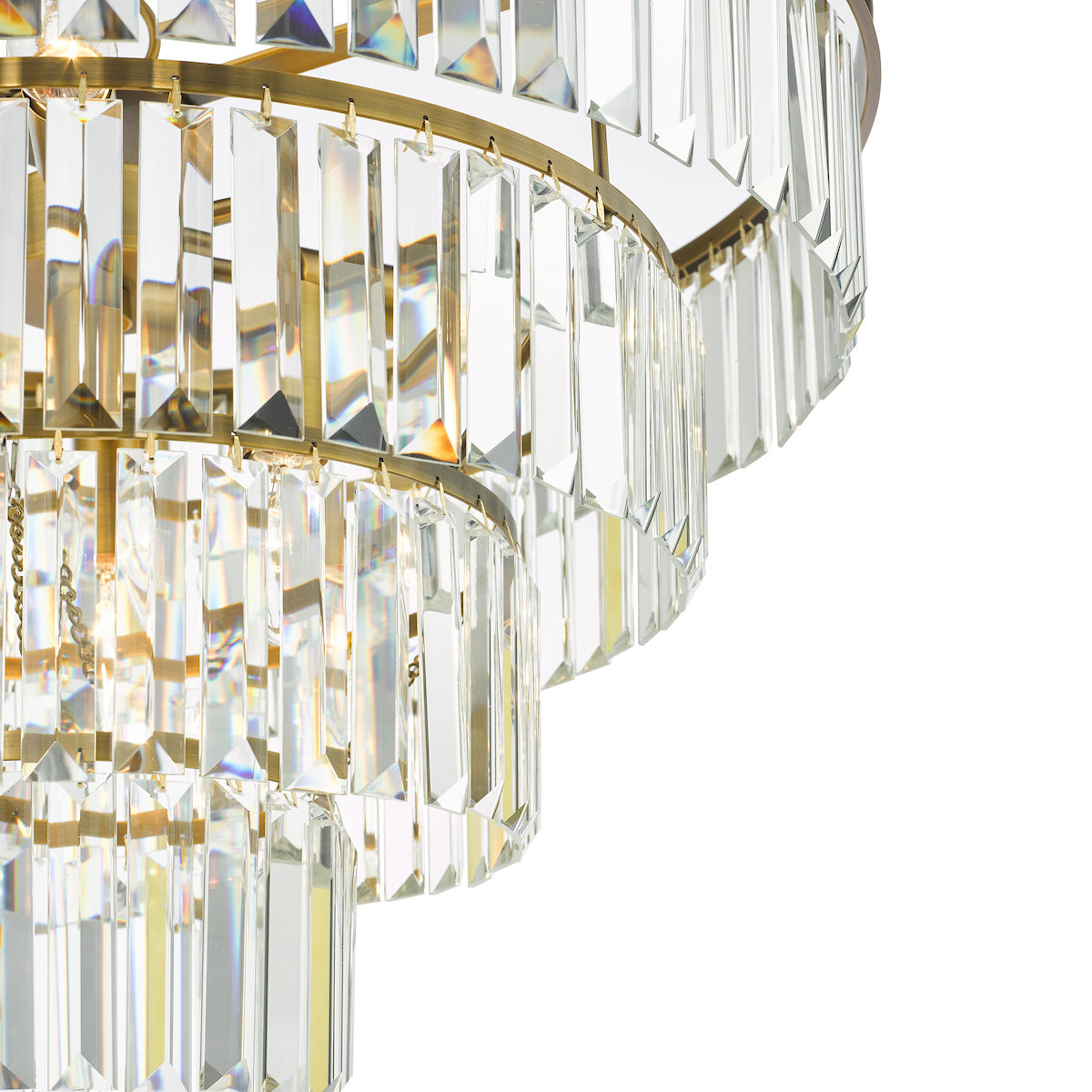 Rhapsody 6-Light Natural Brass Pendant