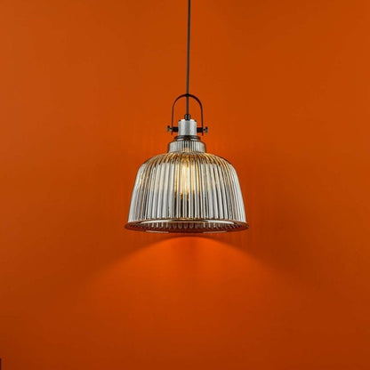 Rhode Smoked Glass Ceiling Pendant