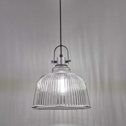 Rhode Smoked Glass Ceiling Pendant