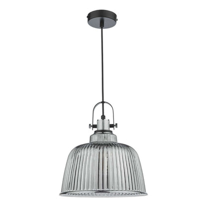 Rhode Smoked Glass Ceiling Pendant