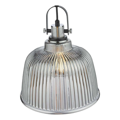Rhode Smoked Glass Ceiling Pendant