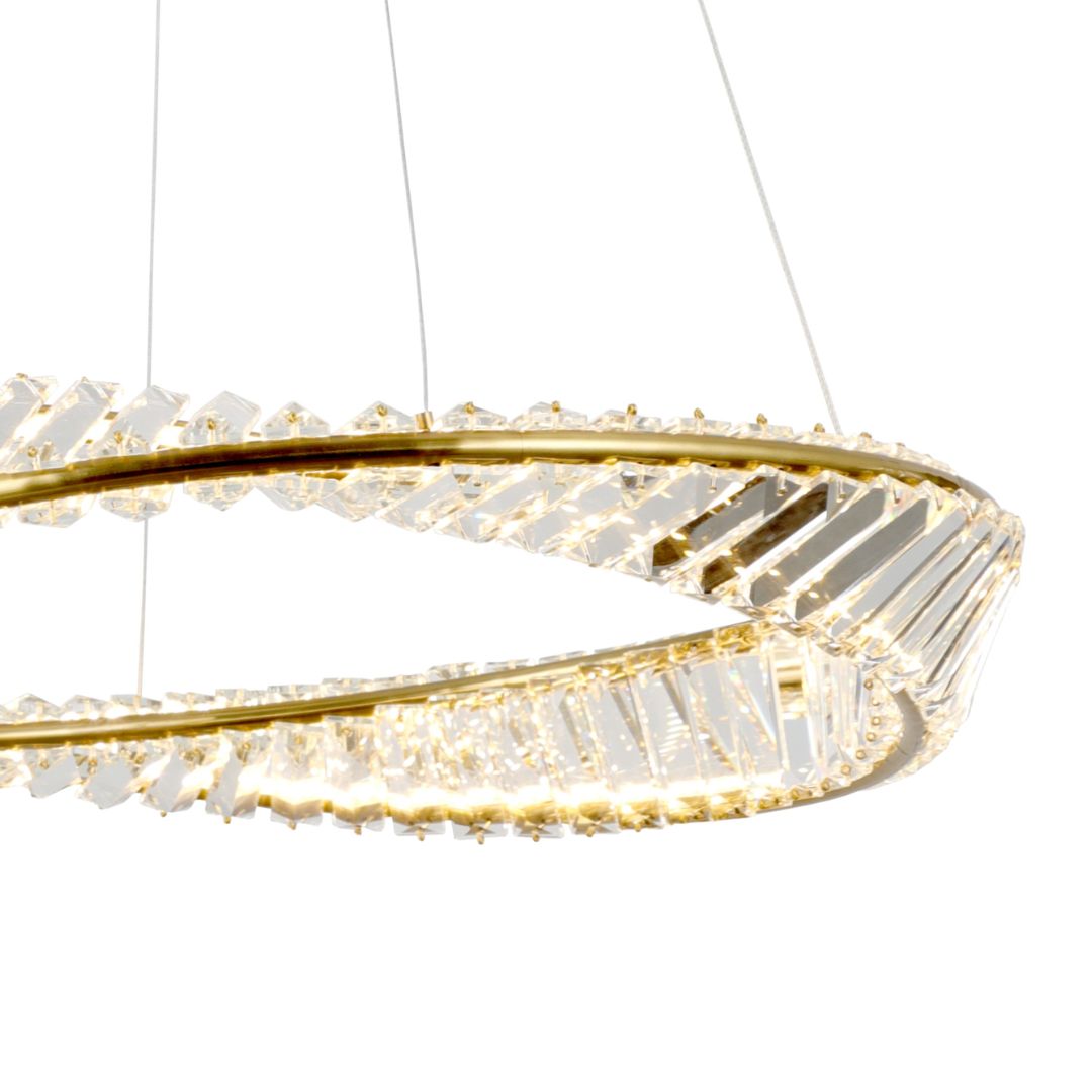 Sparkle Gold Ring LED Pendant Ceiling Light 36w