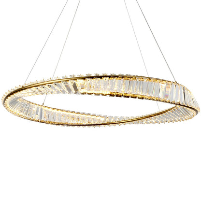 Sparkle Gold Ring LED Pendant Ceiling Light 50w