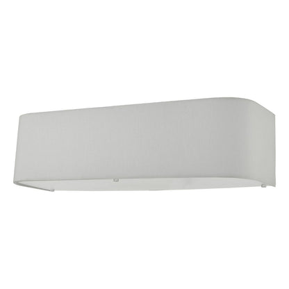 Ronda 2 Light Faux Silk Ivory Wall Light