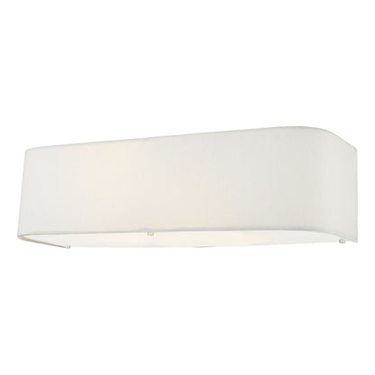 Ronda 2 Light Faux Silk Ivory Wall Light