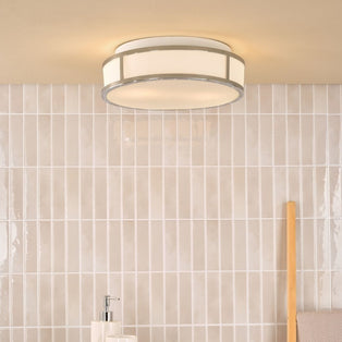 Royce 2-Light Polished Chrome IP44 Flush Ceiling Light