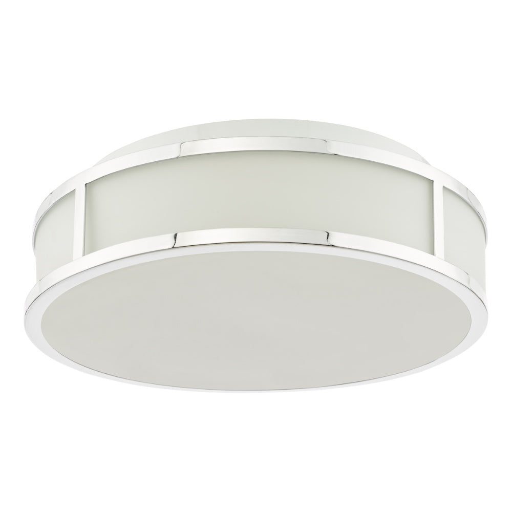 Royce 2-Light Polished Chrome IP44 Flush Ceiling Light