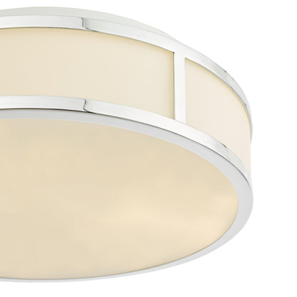 Royce 2-Light Polished Chrome IP44 Flush Ceiling Light