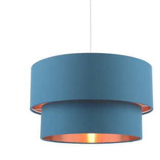 Rute Teal & Copper Pendant Shade