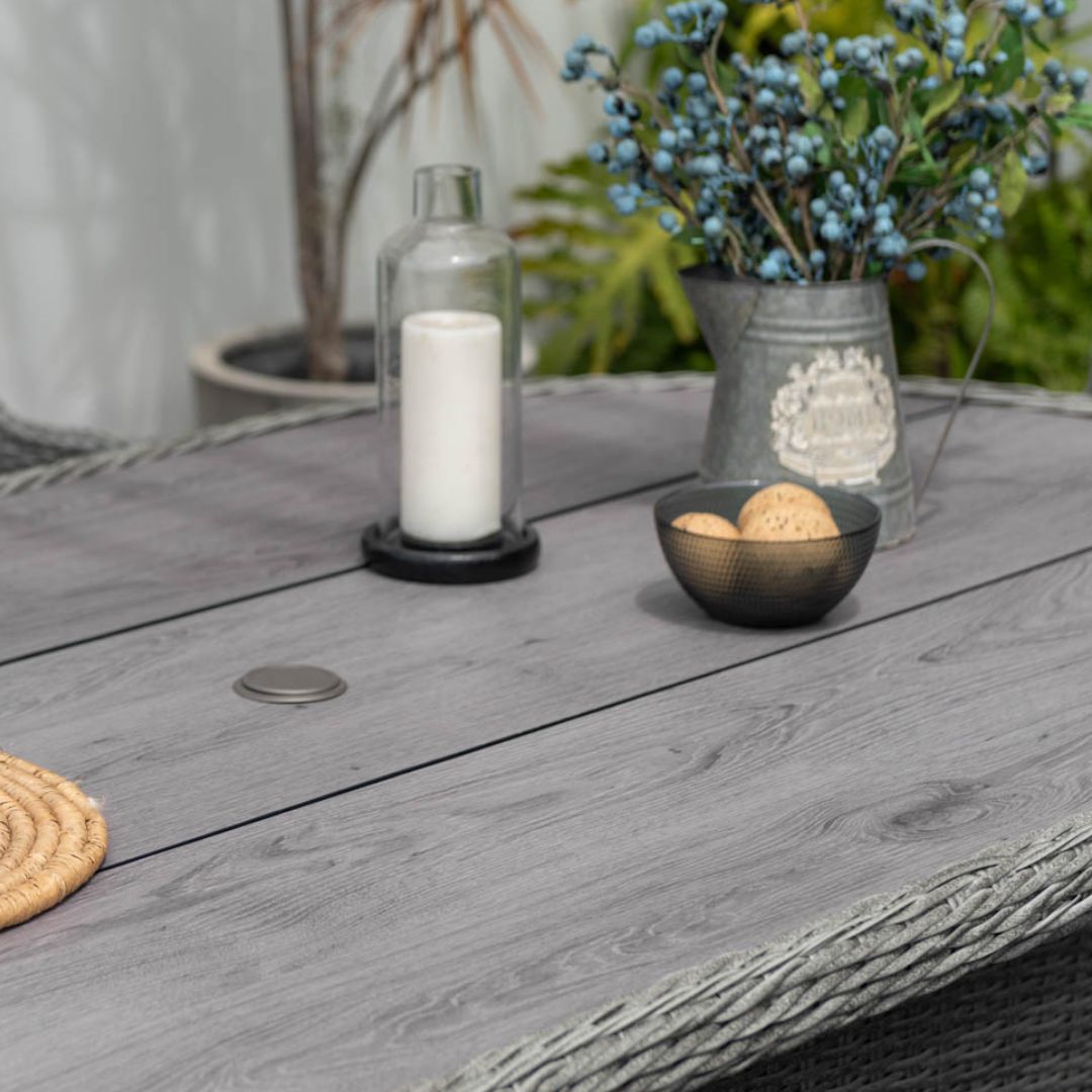 Palma 6 Seater Rounded Outdoor Dining Set
