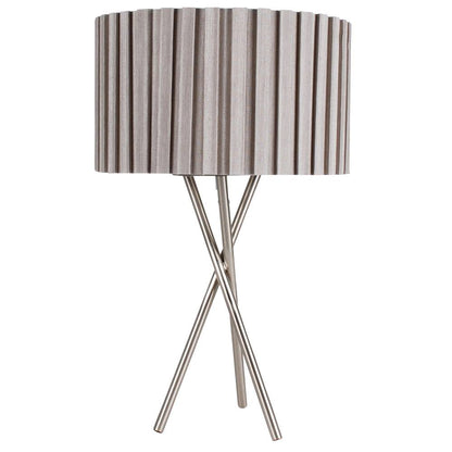 Sabella 43cm Table Lamp Satin Nickel