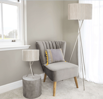 Sabella 43cm Table Lamp Satin Nickel