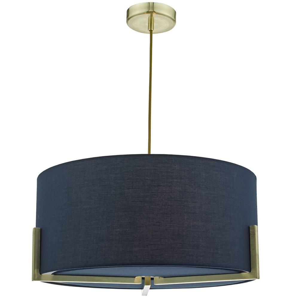 Santino 3 Light Ceiling Light Navy