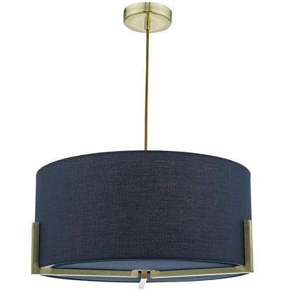 Santino 3 Light Ceiling Light Navy