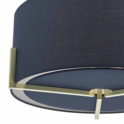Santino 3 Light Ceiling Light Navy
