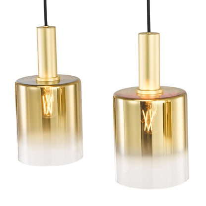 Savannah 4-Light Satin Gold Bar Pendant