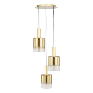 Savannah 3-Light Satin Gold Cluster Pendant