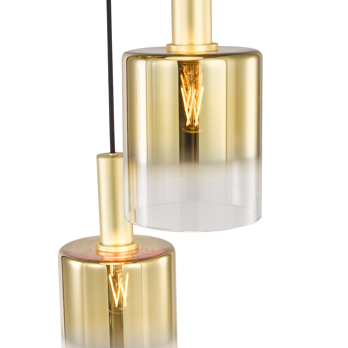 Savannah 3-Light Satin Gold Cluster Pendant