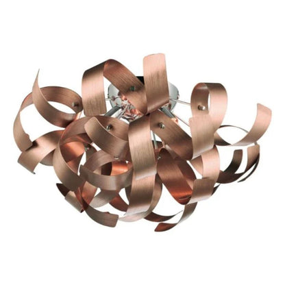 Seren Copper Flush Ceiling Light