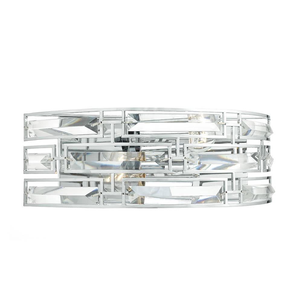 Seville 2 Light Wall Bracket Polished Chrome