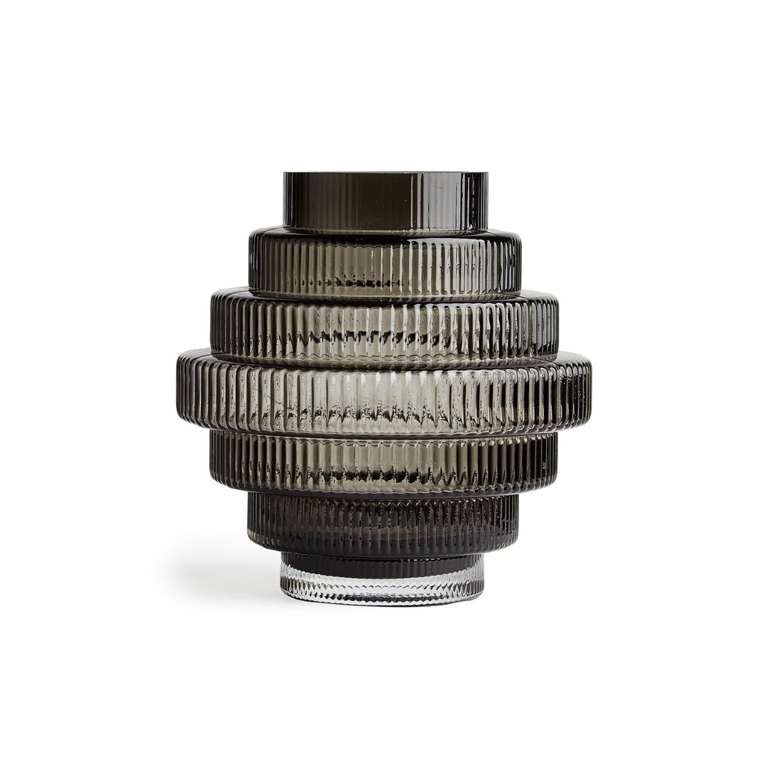 Monaco Small Black Glass Vase