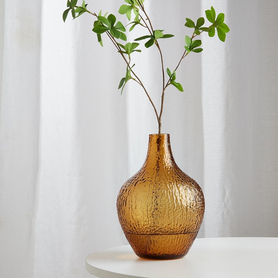 Ankara Amber Glass Vase