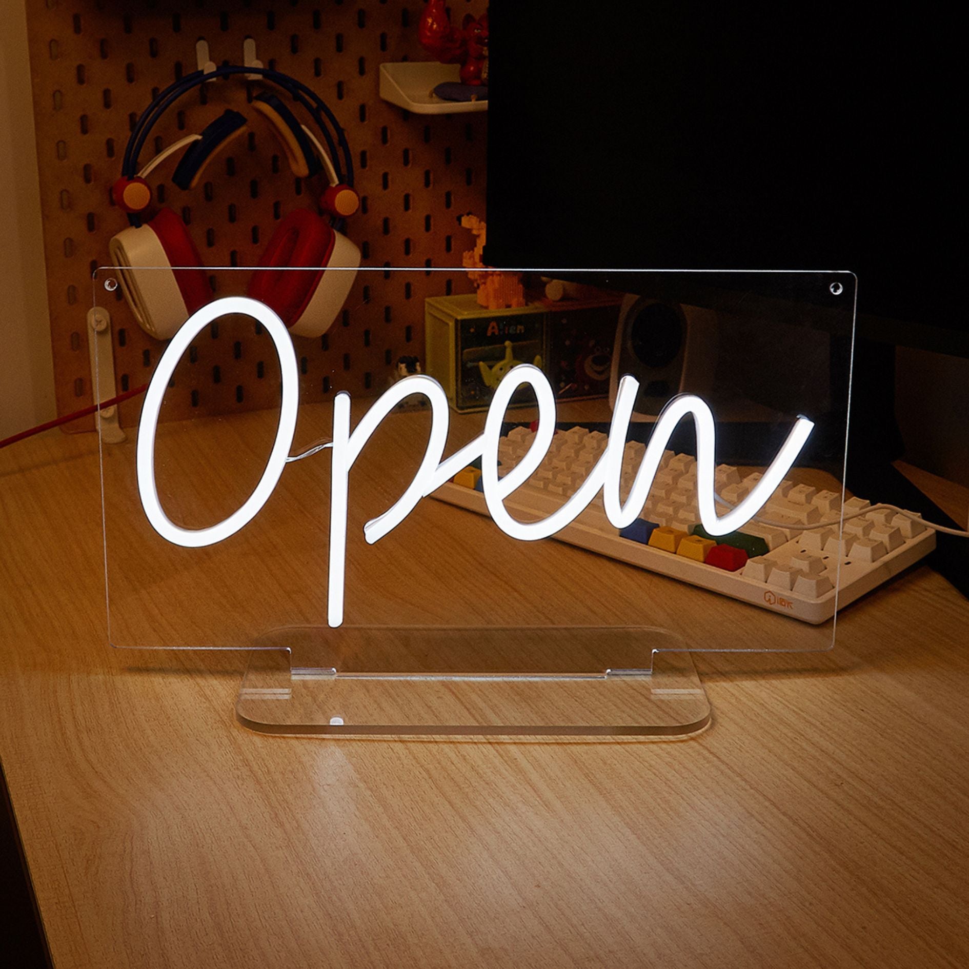 888 White Led Sign Open White LED Neon Sign – Pagazzi