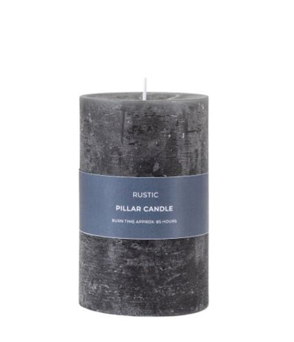 PILLAR SMALL CANDLE SLATE 70X95MM