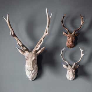 Ambrose Stag Head Weathered Wall Decoration