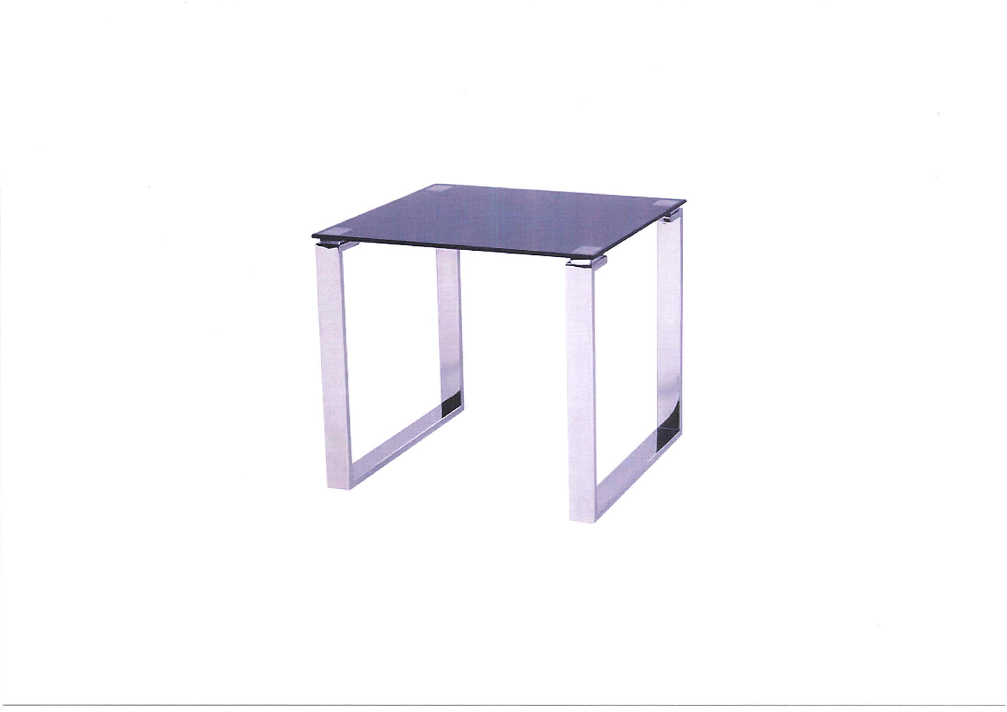 Twinkle Black Sparkle Glass End Table