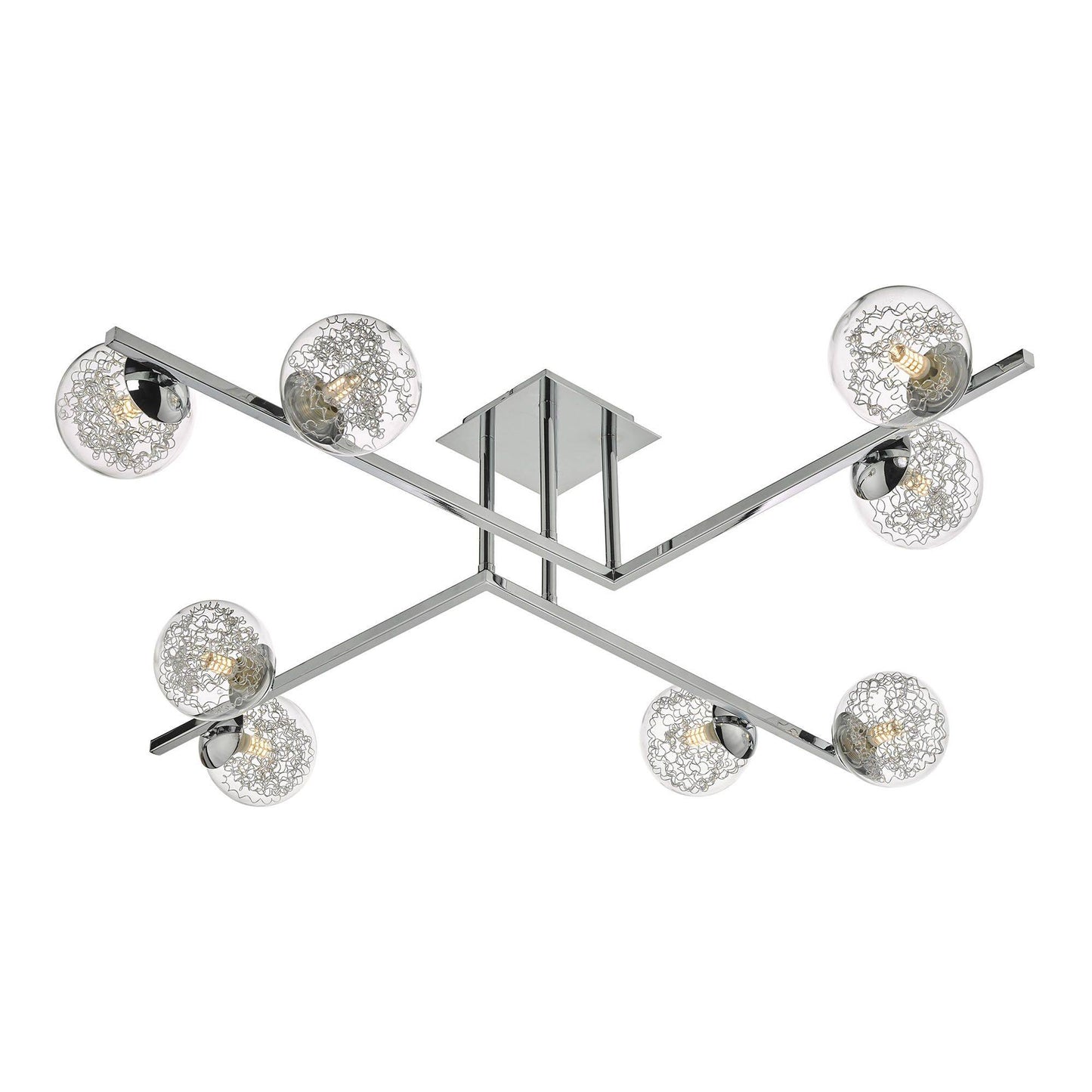 Taghrid 8 Sem-Flush Ceiling Light