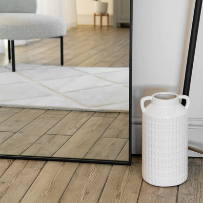 Takara - Full Length Black Metal Rectangle Mirror - 200cm x 150cm