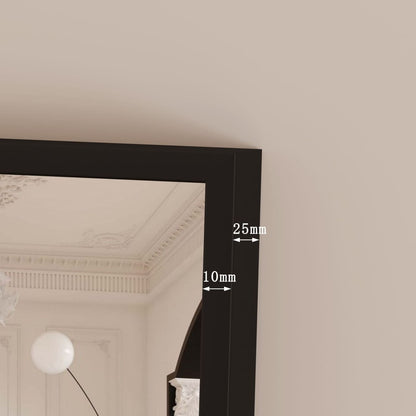 Takara - Full Length Black Metal Rectangle Mirror - 180cm x 90cm