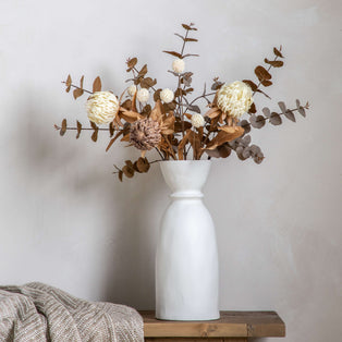 Takada Bottle Large White Vase