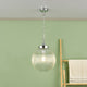 Tamara IP44 Ribbed Glas Polished Chrome Ceiling Pendant Light