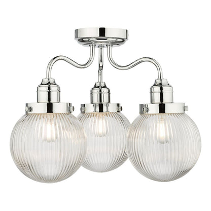 Tamara 3 Light Semi Flush Ceiling Light IP44