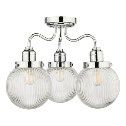 Tamara 3 Light Semi Flush Ceiling Light IP44