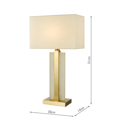 Tokori Brushed Gold Table Lamp