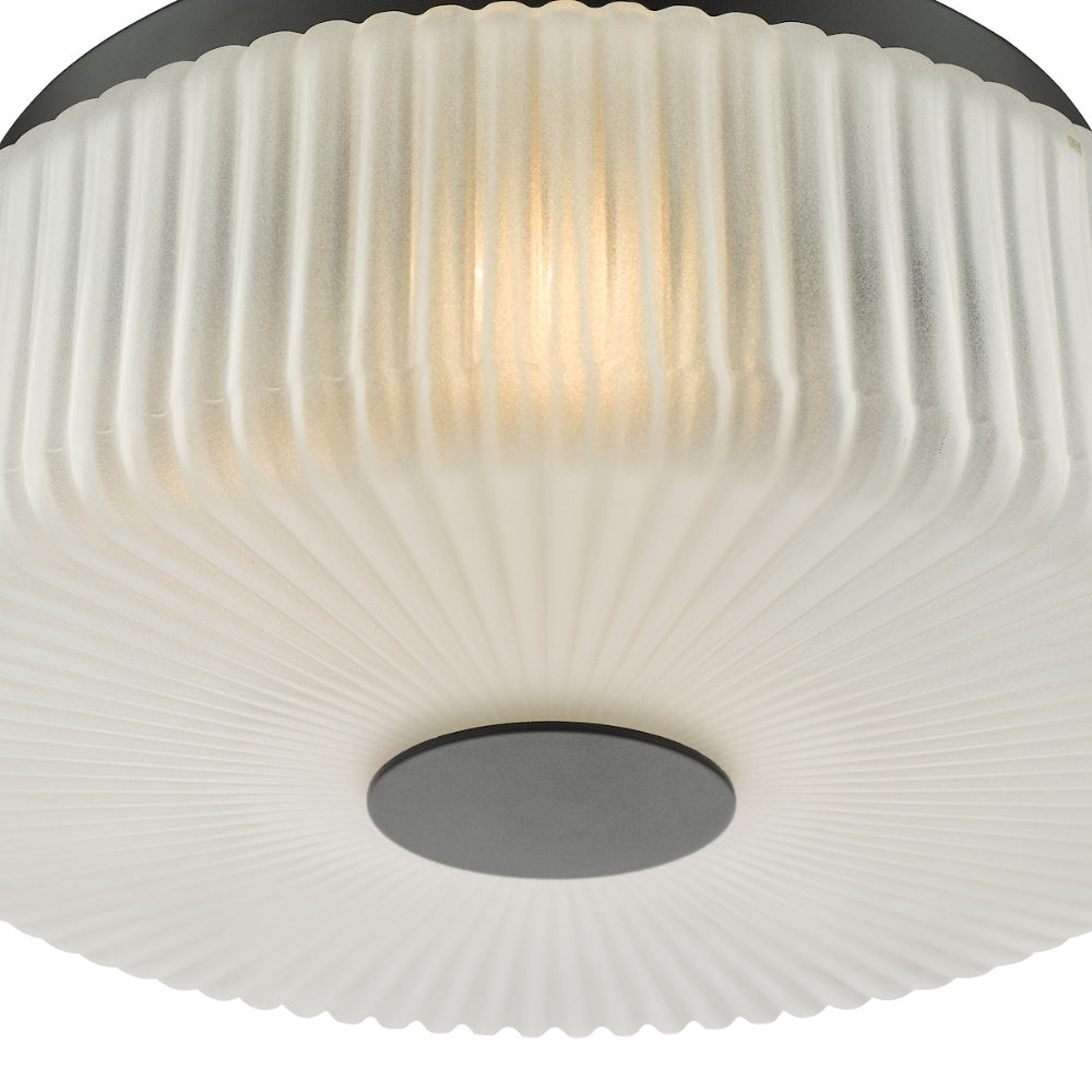 Twyman 3-Light Satin Black IP44 Flush Ceiling Light